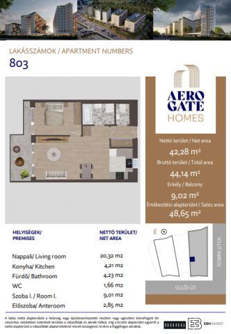 Eladó téglalakás, Budapesten, XIX. kerületben, Tompa utcában