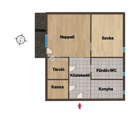 Eladó téglalakás, Kecskeméten 55 M Ft, 2 szobás
