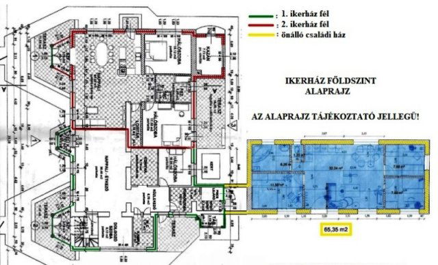 Eladó ikerház, Dunaharasztin 149.99 M Ft, 6 szobás