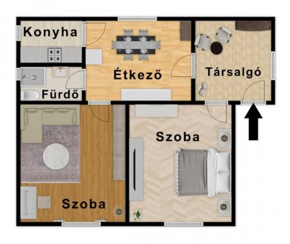 Eladó családi ház, Mezőcsáton 17.9 M Ft, 2 szobás