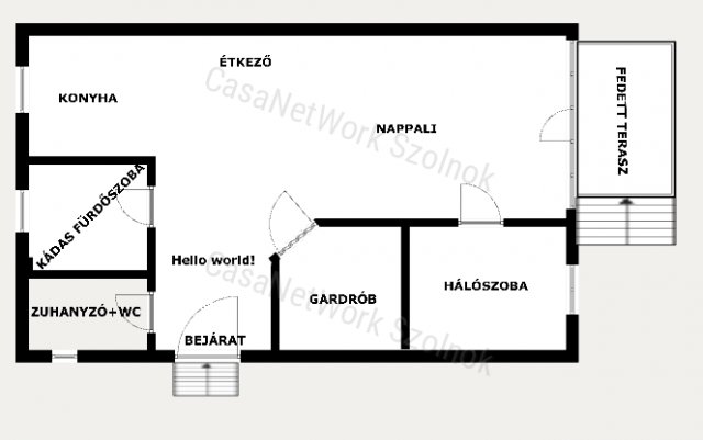 Eladó nyaraló, Szajolon 47.5 M Ft, 2 szobás