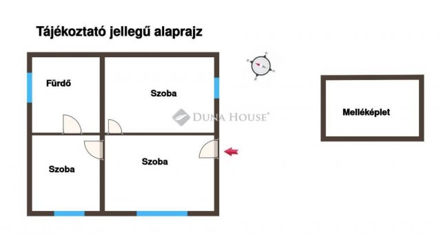 Eladó családi ház, Bátyán 10.5 M Ft, 3 szobás
