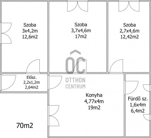 Eladó családi ház, Cegléden 21.5 M Ft, 3 szobás