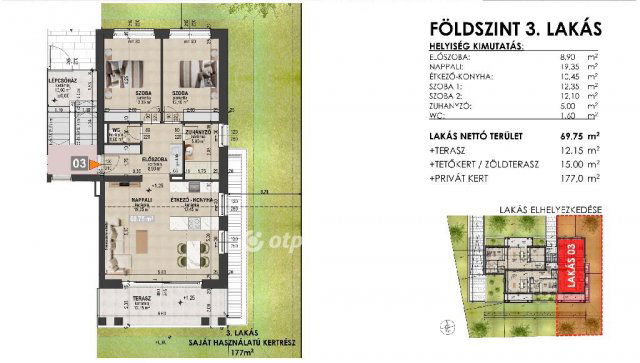 Eladó téglalakás, Debrecenben 113.5 M Ft, 2 szobás