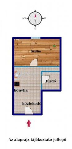 Eladó téglalakás, Budapesten, VIII. kerületben 46 M Ft, 1 szobás