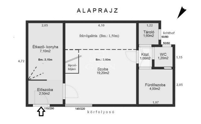 Eladó téglalakás, Budapesten, VII. kerületben 55.9 M Ft