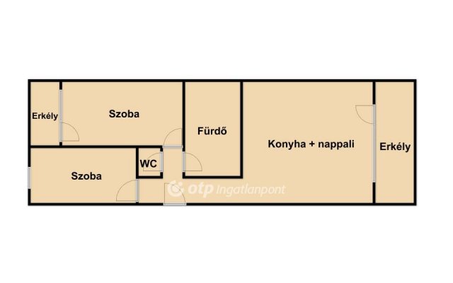 Kiadó téglalakás, albérlet, Debrecenben 270 E Ft / hó, 3 szobás