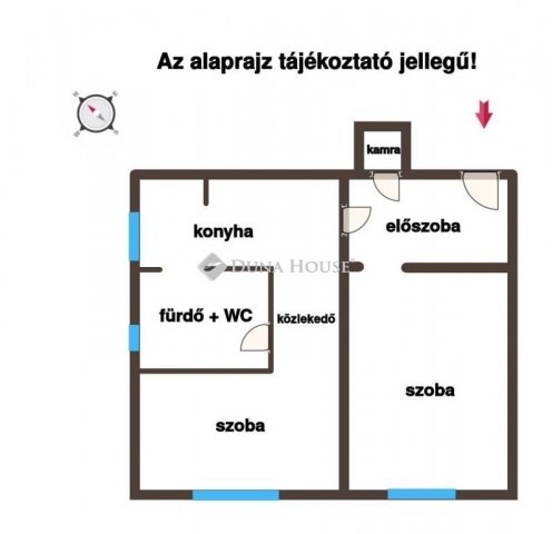 Eladó téglalakás, Miskolcon 38.7 M Ft, 2 szobás