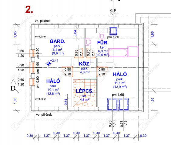 Eladó téglalakás, Monoron 104 M Ft, 5 szobás