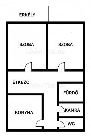 Eladó téglalakás, Győrött 52 M Ft, 2 szobás