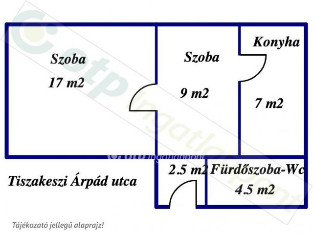 Eladó családi ház, Tiszakeszin 14 M Ft, 2 szobás