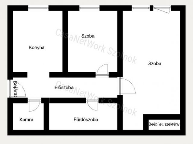 Eladó téglalakás, Szolnokon 28 M Ft, 1+1 szobás