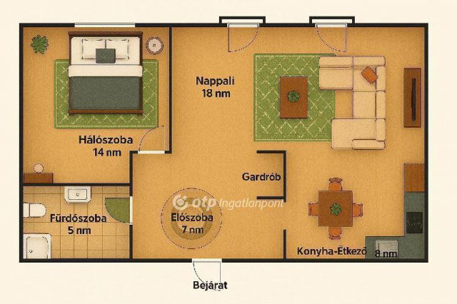 Eladó téglalakás, Budapesten, X. kerületben 72.5 M Ft, 2 szobás