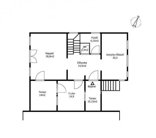 Eladó ikerház, Piliscsabán 135 M Ft, 4 szobás