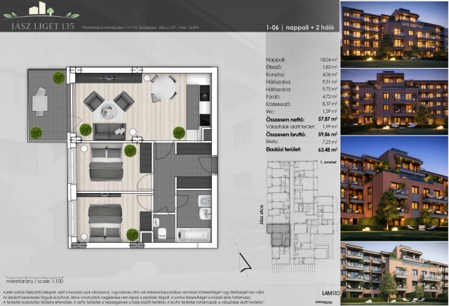 Eladó téglalakás, Budapesten, XIII. kerületben, Jász utcában