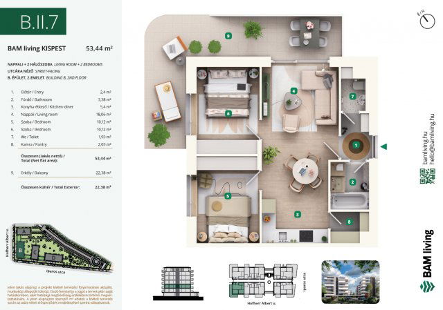 Eladó téglalakás, Budapesten, XIX. kerületben, Iparos utcában