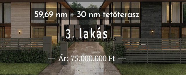 Eladó sorház, Balatonföldváron 70 M Ft, 3 szobás