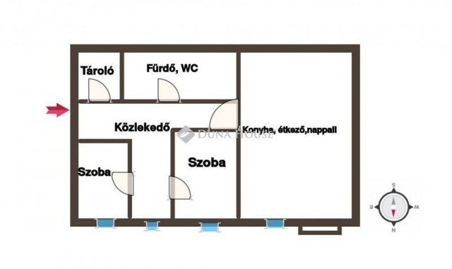 Eladó téglalakás, Kecskeméten 51.5 M Ft, 3 szobás