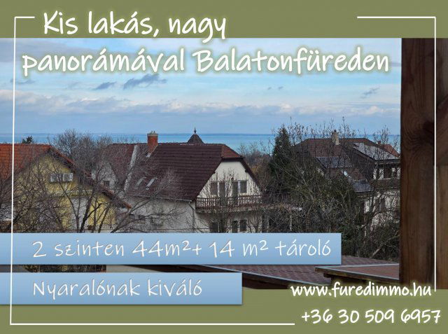 Eladó téglalakás, Balatonfüreden 58.9 M Ft, 2 szobás