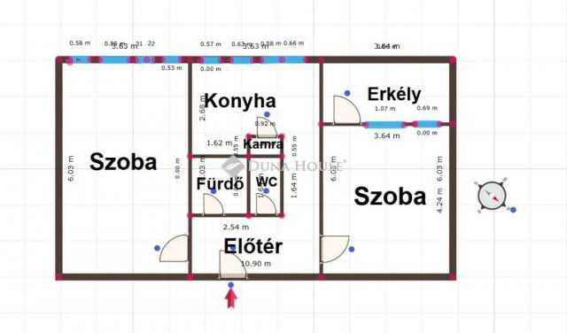 Eladó téglalakás, Kiskunfélegyházán 32 M Ft, 2 szobás