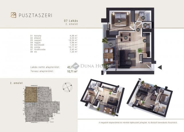 Eladó téglalakás, Szegeden 83 M Ft, 2 szobás