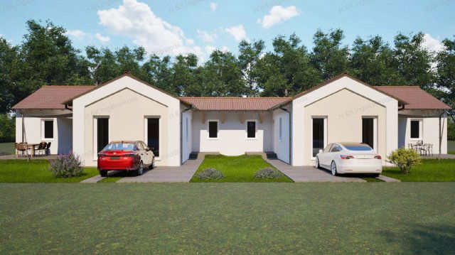 Eladó ikerház, Csörögön 99.9 M Ft, 4+1 szobás