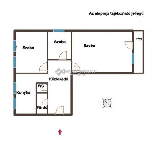 Eladó panellakás, Kecskeméten 46.5 M Ft, 3 szobás