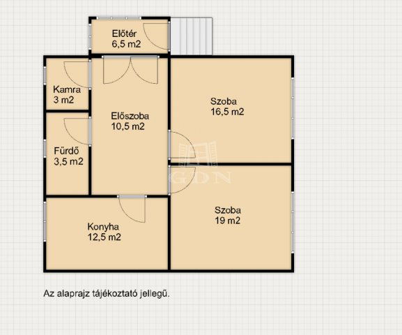 Eladó családi ház, Zalaegerszegen 38.5 M Ft, 2 szobás