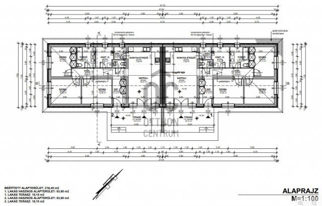 Eladó ikerház, Hajdúsámsonon 60 M Ft, 4 szobás