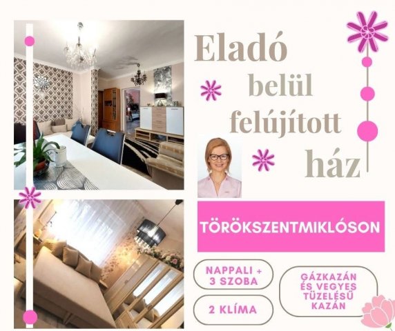 Eladó családi ház, Törökszentmiklóson 33.9 M Ft, 3+1 szobás