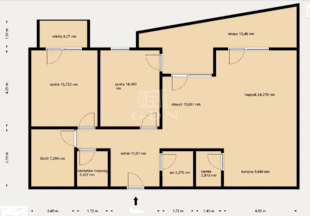 Eladó téglalakás, Budapesten, XIX. kerületben 149.9 M Ft