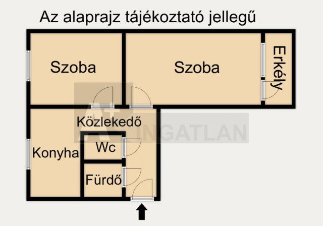 Eladó panellakás, Szegeden 49.9 M Ft, 2 szobás