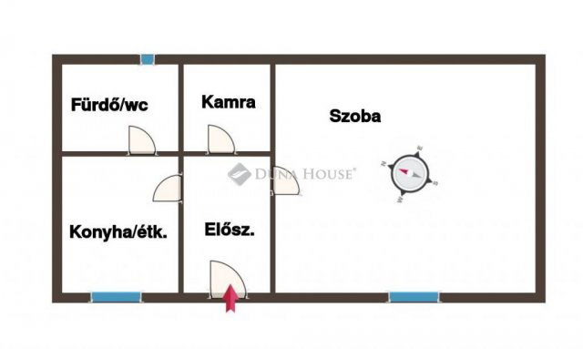 Eladó téglalakás, Pécsett 14.9 M Ft, 1 szobás