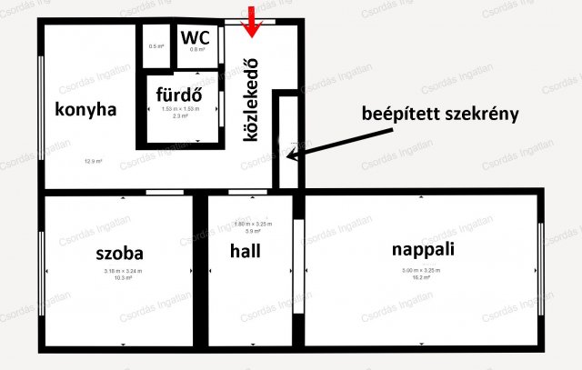 Eladó panellakás, Veszprémben, Halle utcában 54.95 M Ft