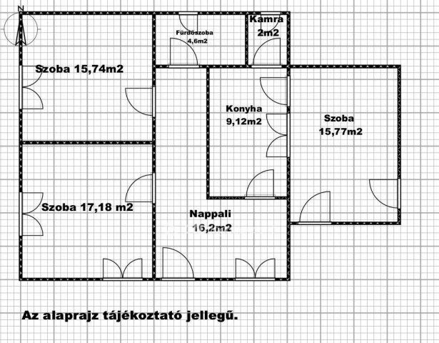 Eladó családi ház, Tiszaörsön 14 M Ft, 3 szobás