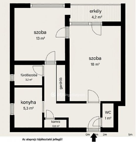 Eladó téglalakás, Budapesten, XX. kerületben 53.9 M Ft, 2 szobás
