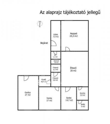 Eladó családi ház, Mérgesen 99 M Ft, 3 szobás