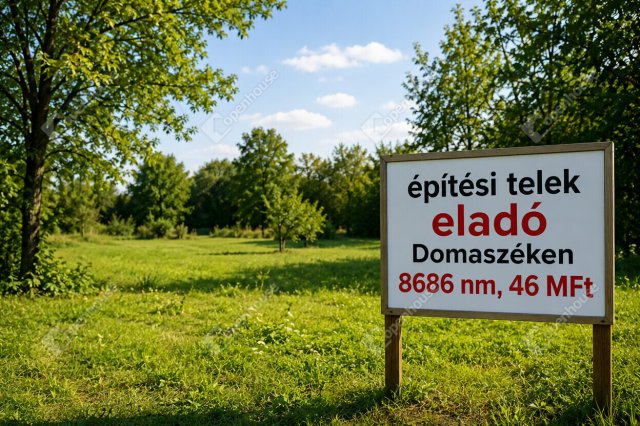Eladó telek, Domaszéken 46 M Ft / költözzbe.hu