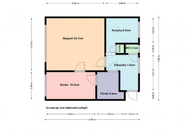 Eladó téglalakás, Salgótarjánban 16.9 M Ft, 2 szobás