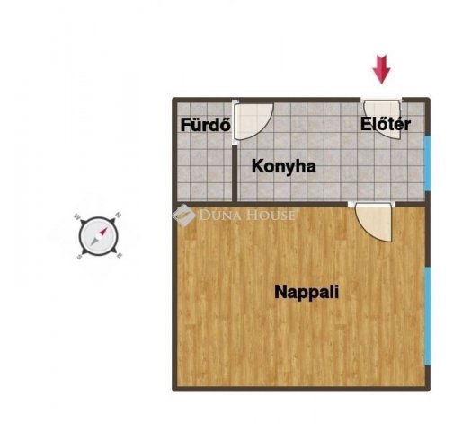 Eladó téglalakás, Budapesten, VI. kerületben 51.2 M Ft, 1 szobás