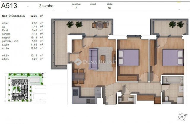 Eladó téglalakás, Budapesten, XIV. kerületben 107 M Ft, 3 szobás