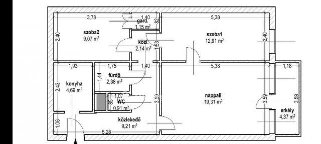 Eladó téglalakás, Budapesten, VIII. kerületben 77.5 M Ft