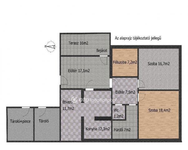 Eladó családi ház, Dunaharasztin 93 M Ft, 2+1 szobás