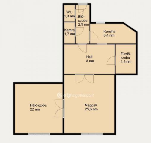 Eladó téglalakás, Budapesten, I. kerületben 144.5 M Ft, 2 szobás