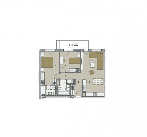 Eladó téglalakás, Budapesten, IX. kerületben, Soroksári úton