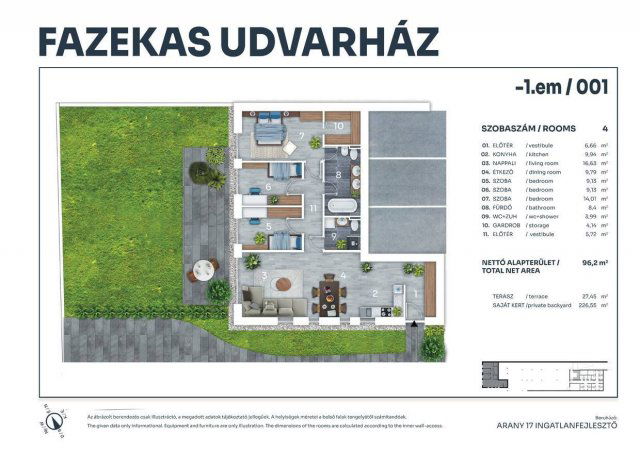 Eladó téglalakás, Tatán, Fazekas utcában 165.517 M Ft, 4 szobás