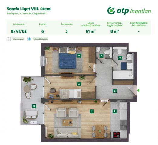 Eladó téglalakás, Budapesten, X. kerületben, Ceglédi úton