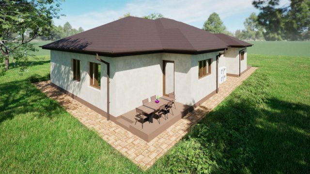 Eladó ikerház, Nyírpazonyon 76 M Ft, 3 szobás