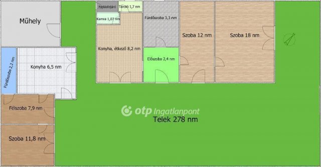 Eladó családi ház, Budapesten, XX. kerületben 74.9 M Ft