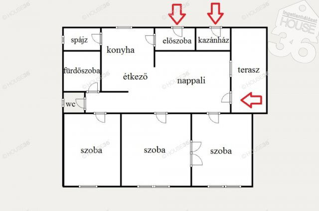 Eladó családi ház, Jakabszálláson 63 M Ft, 3 szobás